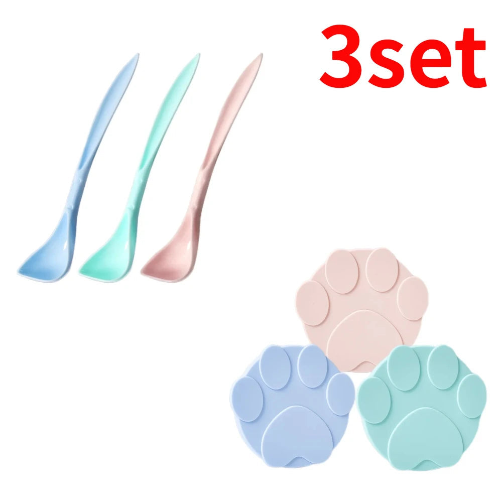 PawFolio 2 in 1 Pet Food Can Lid and Feeding Spoon Set PawFolio