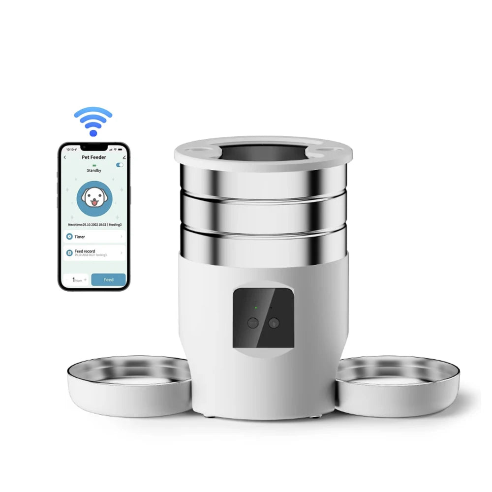 PawFolio Smart Automatic Pet Feeder 4.5L for Cats and Dogs PawFolio
