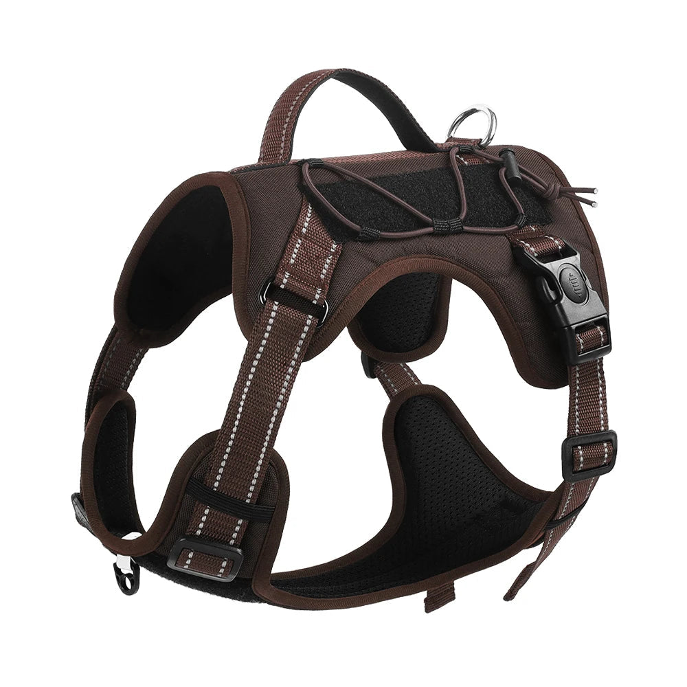 PawFolio Tactical Reflective Dog Chest Harness Vest PawFolio