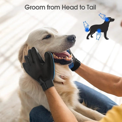 PawFolio Pet Grooming Deshedding Gloves for Dogs Cats and Horses PawFolio