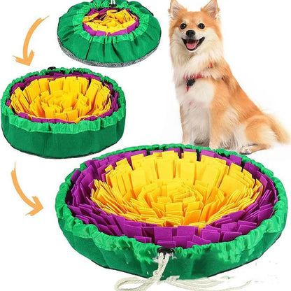 PawFolio Snuffle Mat Interactive Foraging Feeding Mat for Pets