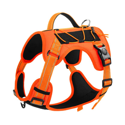 PawFolio Tactical Reflective Dog Chest Harness Vest