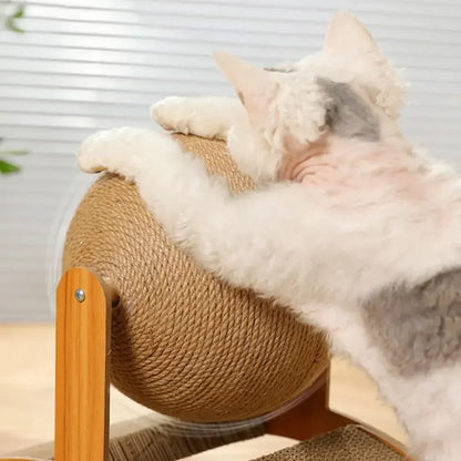 PawFolio 2 in 1 Cat Scratching Ball with Sisal Scratch Board