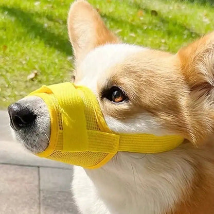 PawFolio Adjustable Breathable Anti Bite Dog Muzzle