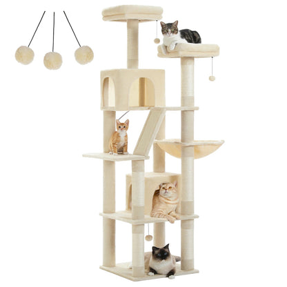 PawFolio Multi Level Cat Tree Tower for Indoor Cats PawFolio