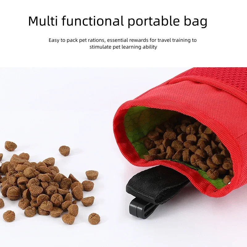 PawFolio Waterproof Outdoor Dog Training Treat Bag with Waist Storage