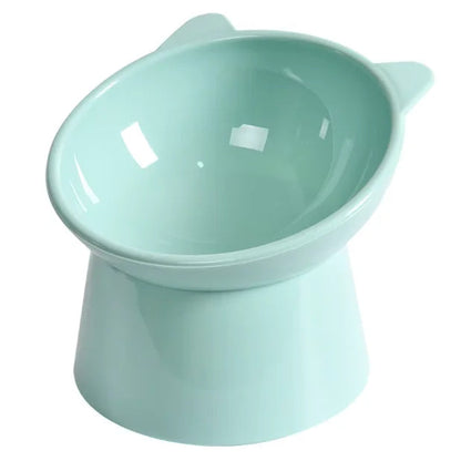 PawFolio Elevated Cat Ear Ceramic Feeding Bowl Set PawFolio