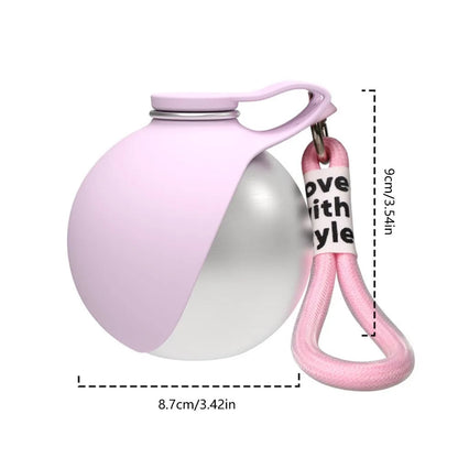 PawFolio Portable Dog Water Bottle with Silicone Bowl PawFolio