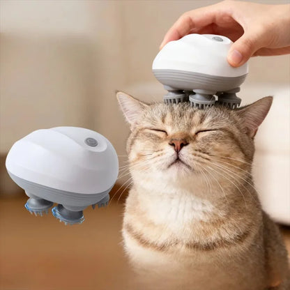 PawFolio  Electric Cat Head Massager Smart Pet Massager Waterproof PawFolio