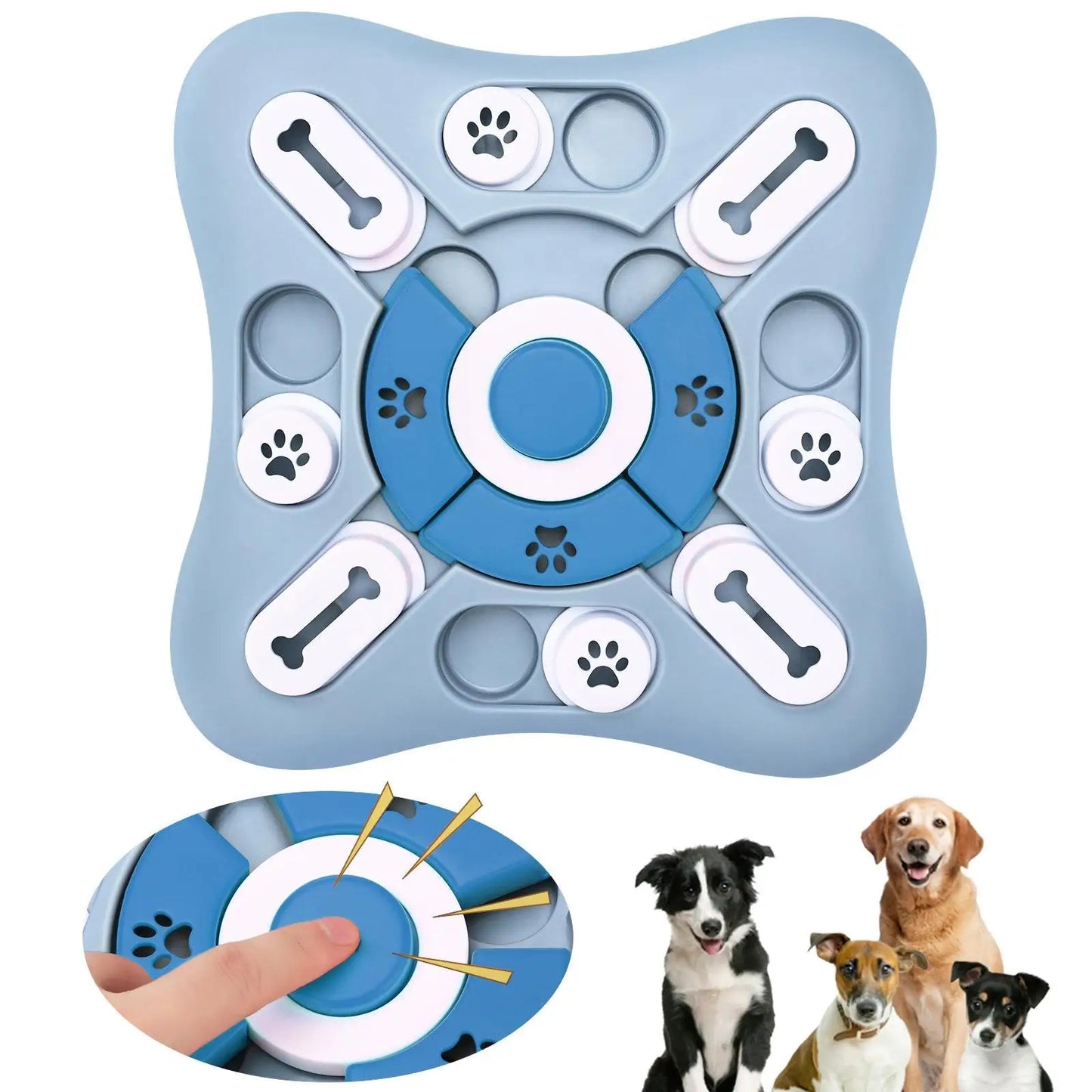 PawFolio Interactive Slow Feeder Puzzle Toy for Dogs and Cats PawFolio