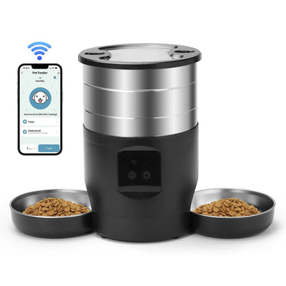 PawFolio Smart Automatic Pet Feeder 4.5L for Cats and Dogs