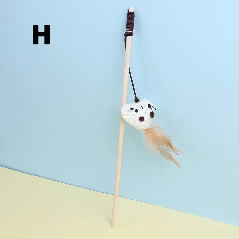 PawFolio Feather Teaser Wand Toy for Cats PawFolio