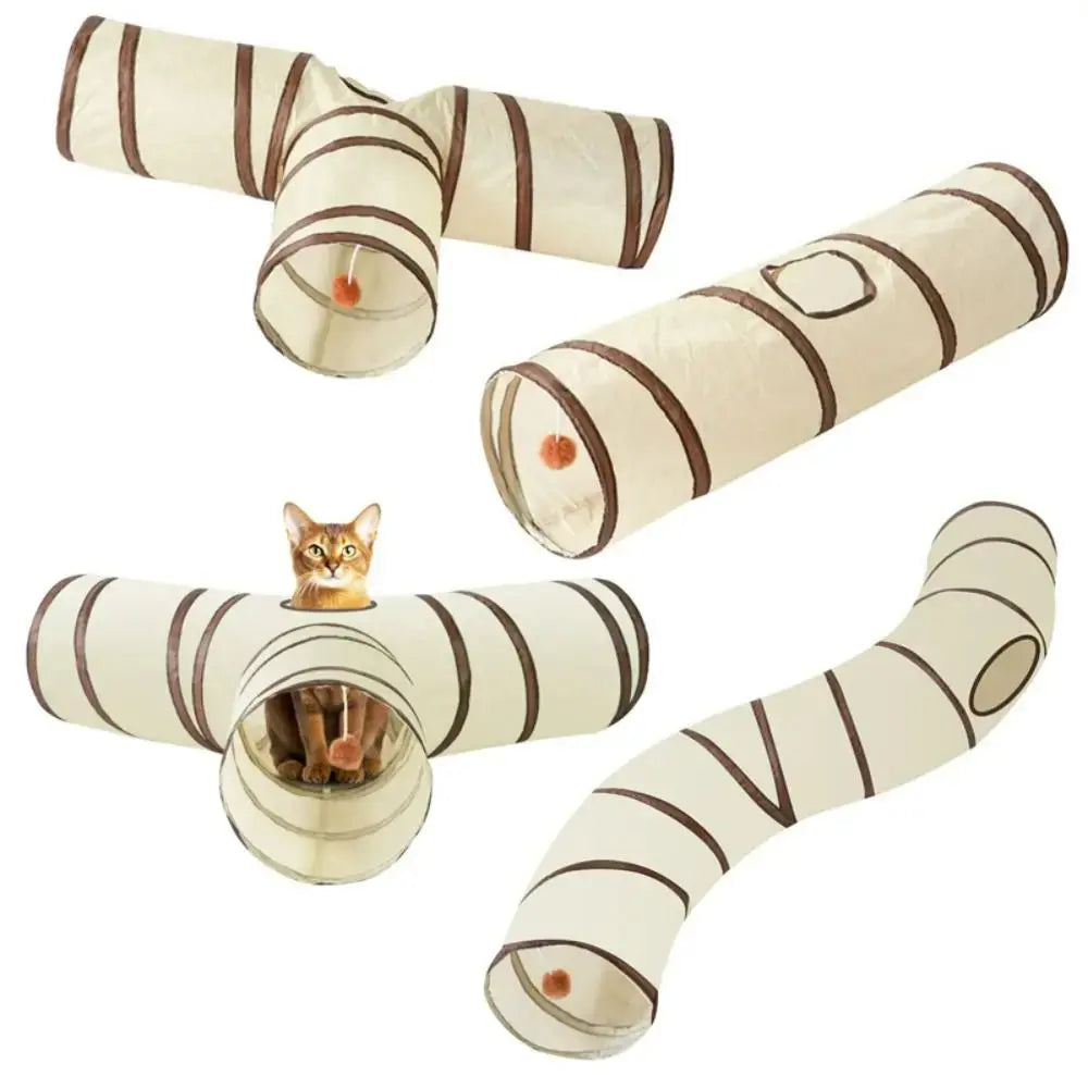 PawFolio Foldable Cat Tunnel Play and Hideaway Tube PawFolio