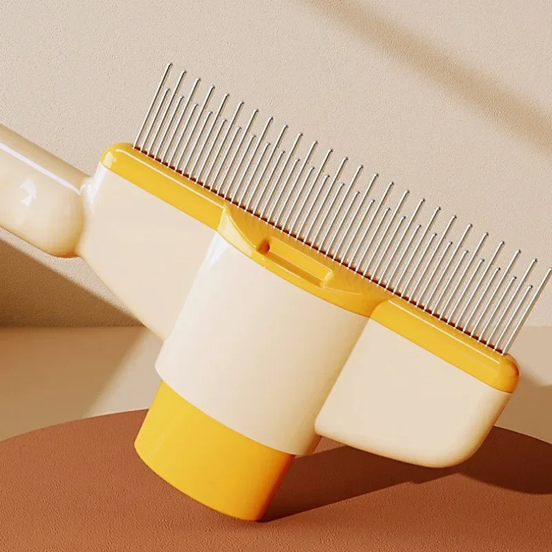 PawFolio Self Cleaning Pet Grooming Brush for Dogs and Cats PawFolio