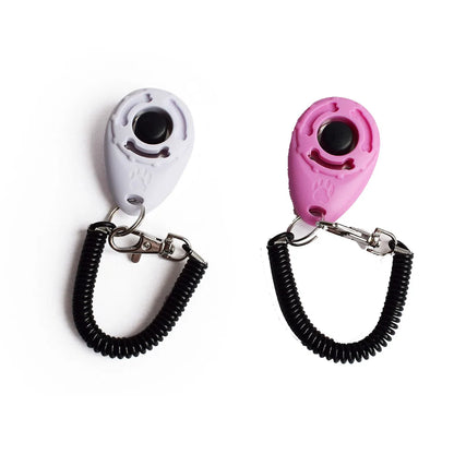 PawFolio Dog Training Clicker Set with Wrist Strap