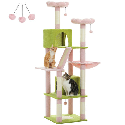 PawFolio Multi Level Cat Tree Tower for Indoor Cats PawFolio