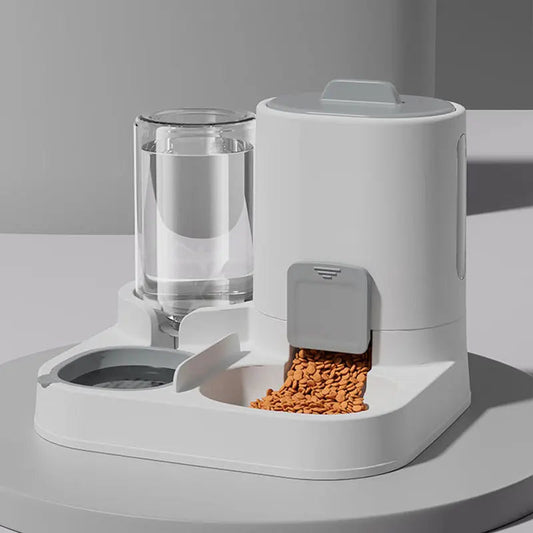 PawFolio Gravity Fed Automatic Cat Water Dispenser and Feeder 1 Pack PawFolio