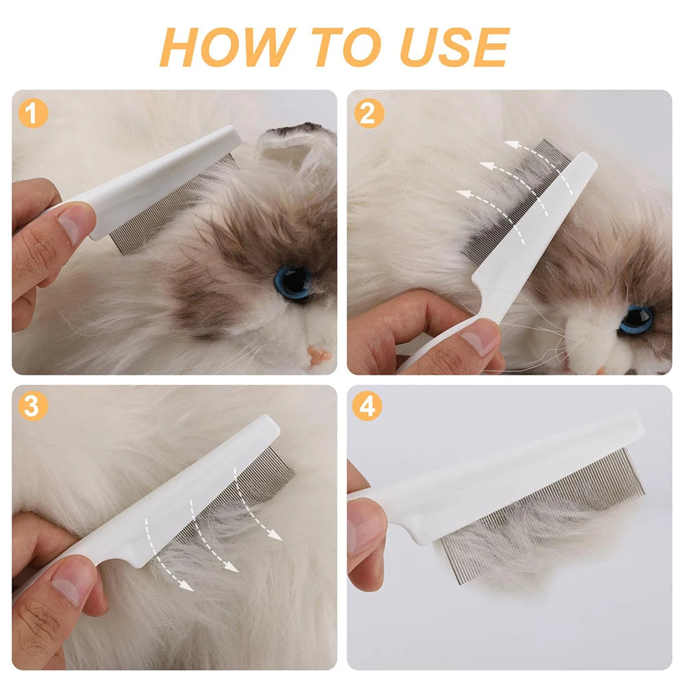 PawFolio Flea and Grooming Comb for Dogs and Cats PawFolio