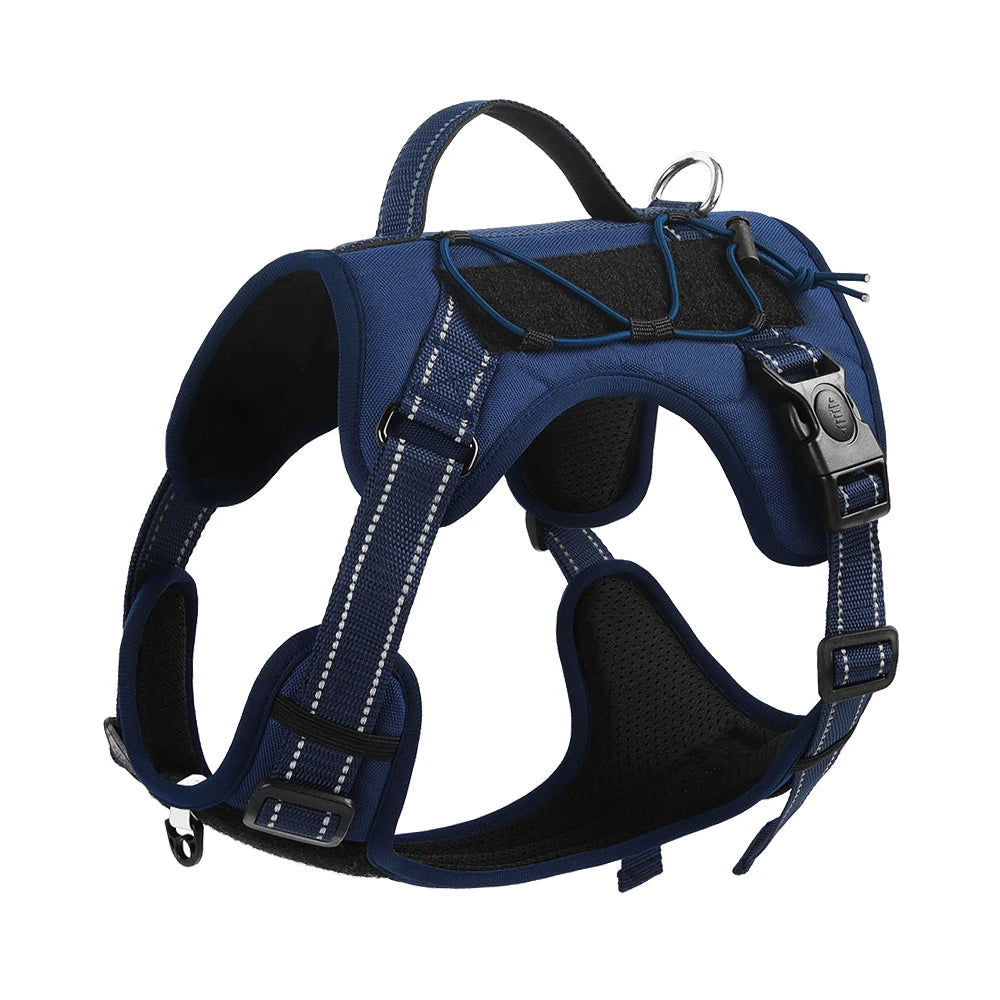 PawFolio Tactical Reflective Dog Chest Harness Vest
