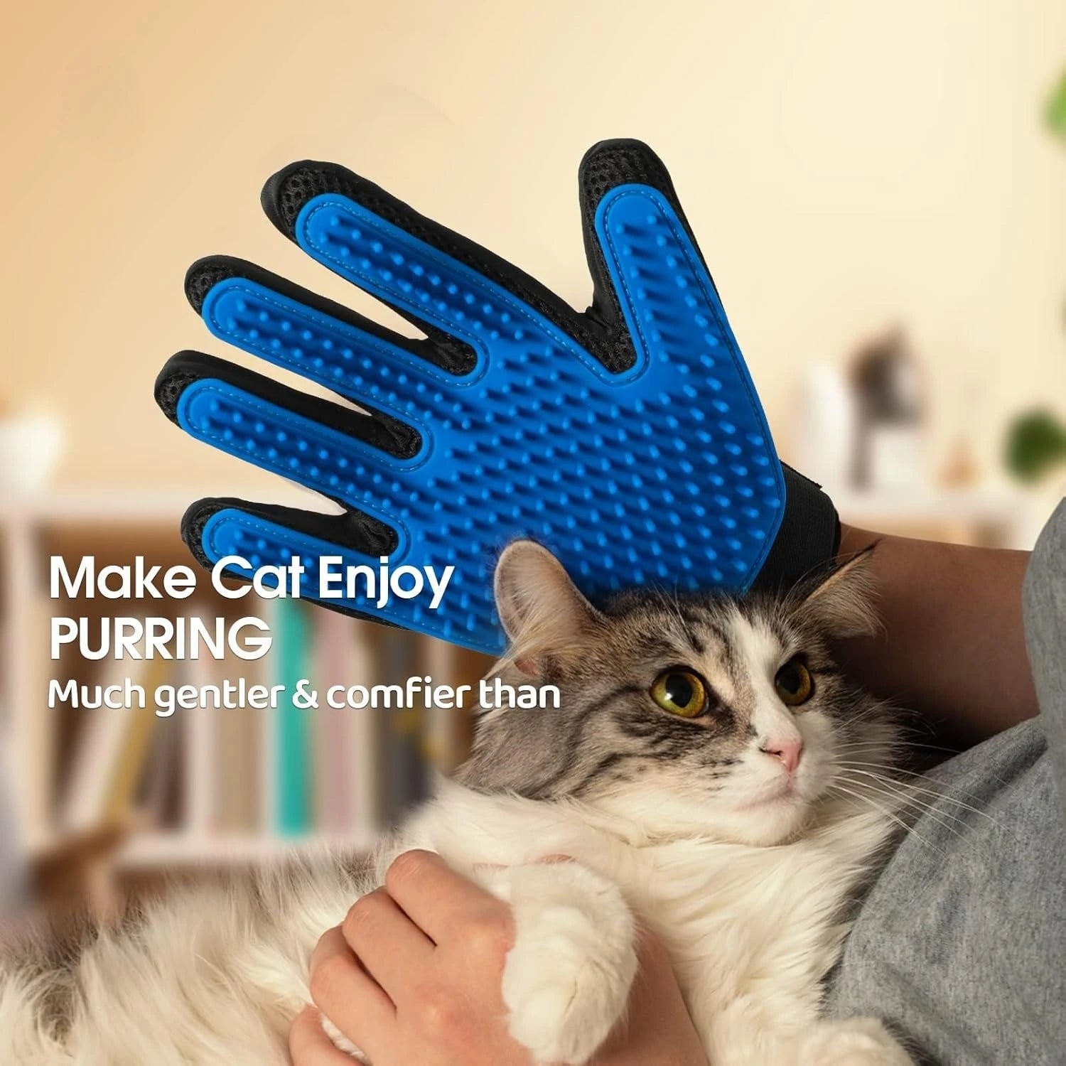 PawFolio Pet Grooming Deshedding Gloves for Dogs Cats and Horses PawFolio