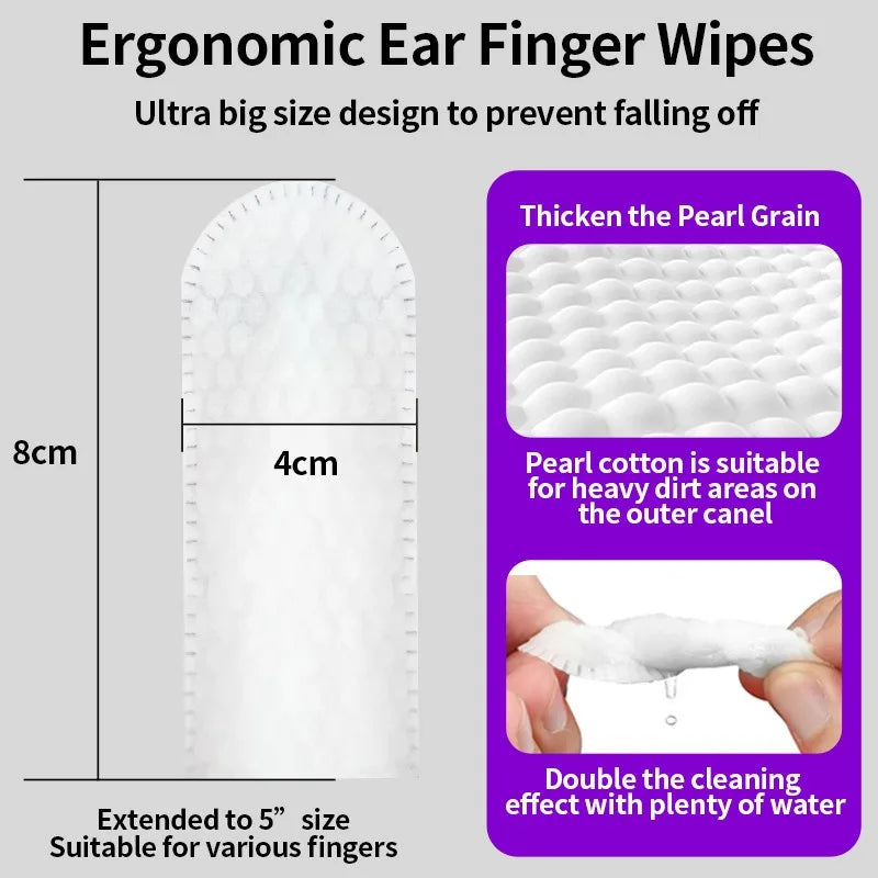 PawFolio Pet Ear Cleaning Wipes and Finger Tip Care Pads PawFolio