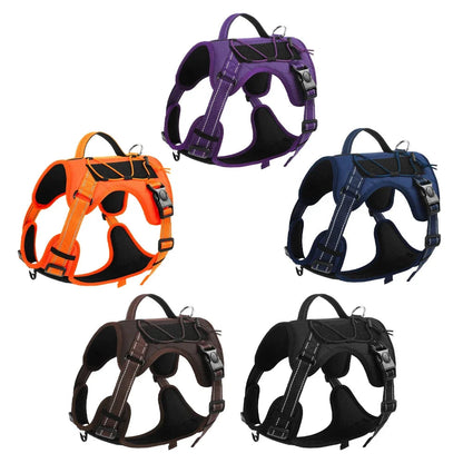 PawFolio Tactical Reflective Dog Chest Harness Vest