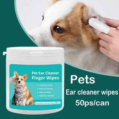 PawFolio Pet Ear Cleaning Wipes and Finger Tip Care Pads PawFolio