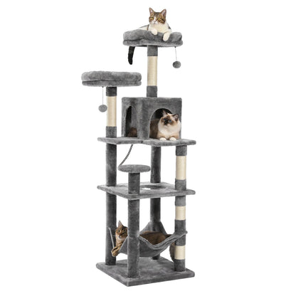 PawFolio Multi Level Cat Tree Tower for Indoor Cats PawFolio