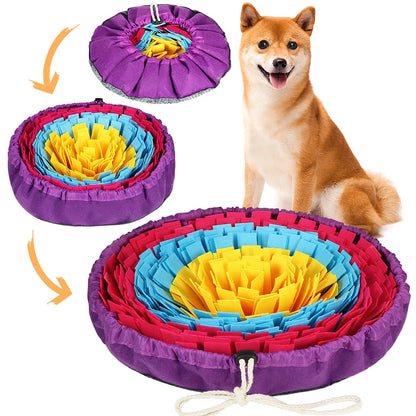 PawFolio Snuffle Mat Interactive Foraging Feeding Mat for Pets