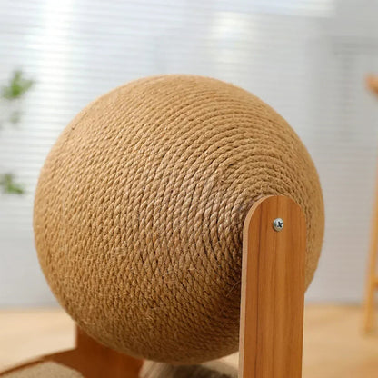 PawFolio 2 in 1 Cat Scratching Ball with Sisal Scratch Board PawFolio