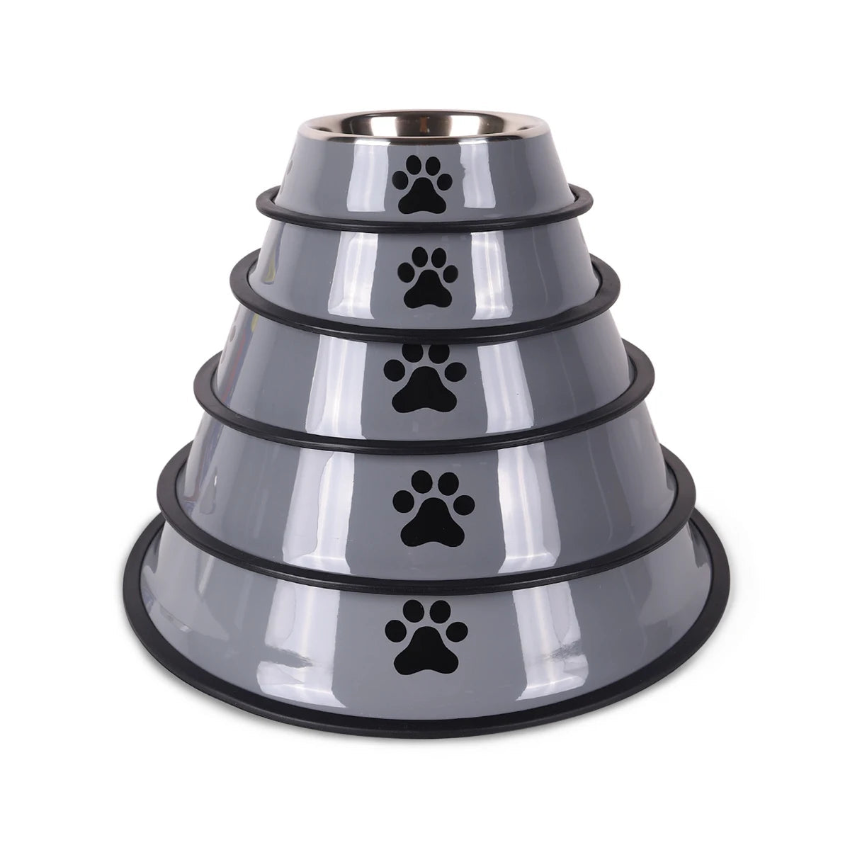 PawFolio Stainless Steel Anti Fall Pet Feeding Bowl