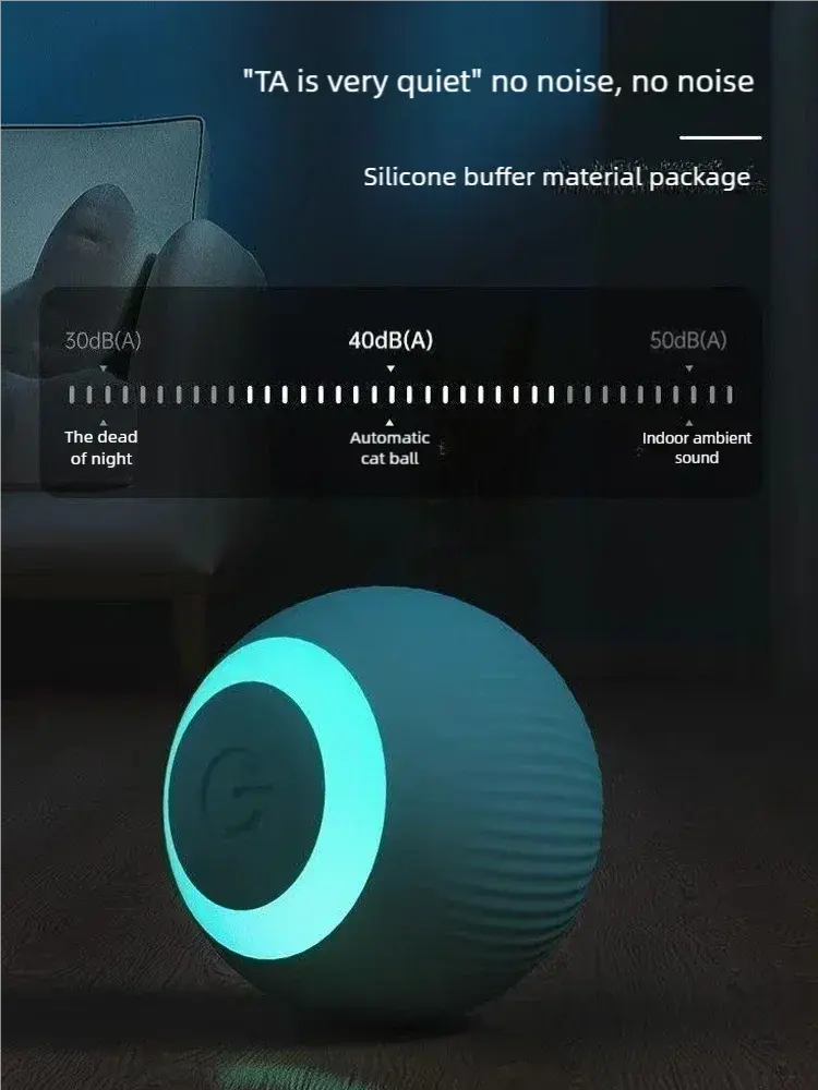 PawFolio Automatic Rolling Interactive Cat Toy Ball PawFolio