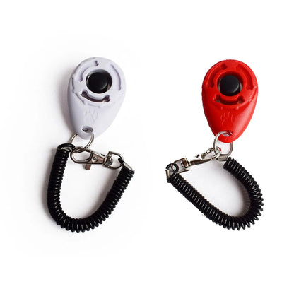 PawFolio Dog Training Clicker Set with Wrist Strap
