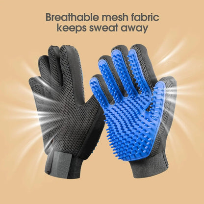 PawFolio Pet Grooming Deshedding Gloves for Dogs Cats and Horses PawFolio