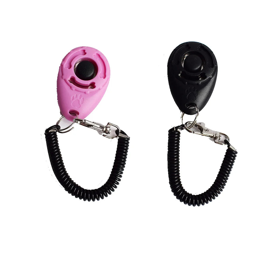 PawFolio Dog Training Clicker Set with Wrist Strap