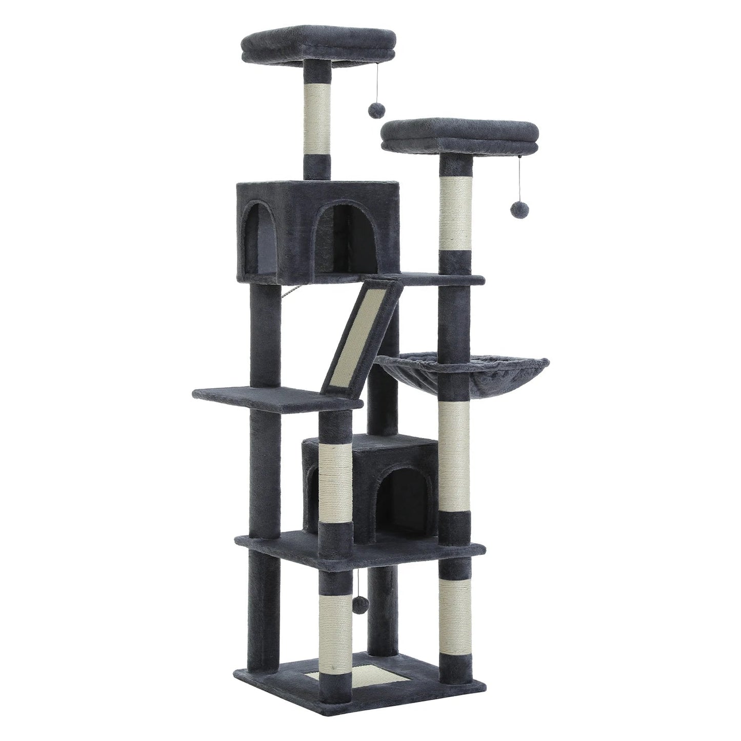 PawFolio Multi Level Cat Tree Tower for Indoor Cats PawFolio