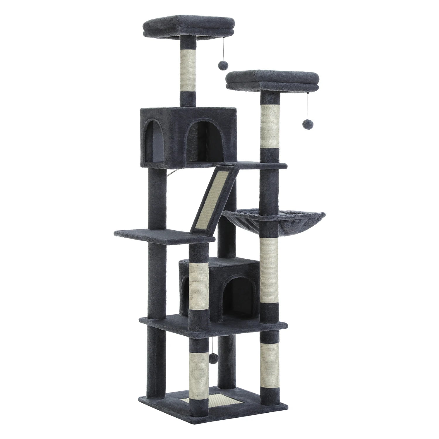 PawFolio Multi Level Cat Tree Tower for Indoor Cats PawFolio