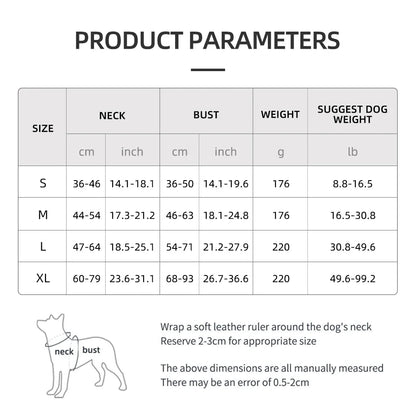 PawFolio Tactical Reflective Dog Chest Harness Vest