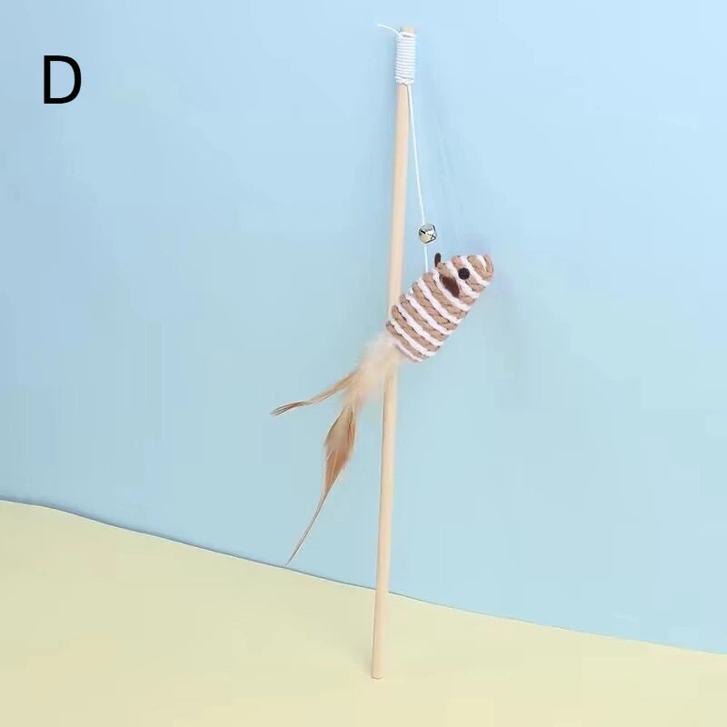 PawFolio Feather Teaser Wand Toy for Cats PawFolio