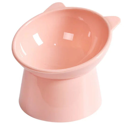 PawFolio Elevated Cat Ear Ceramic Feeding Bowl Set PawFolio