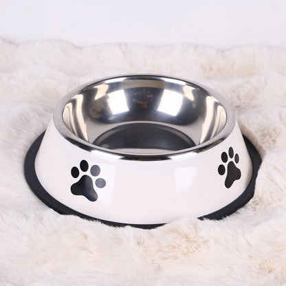 PawFolio Stainless Steel Anti Fall Pet Feeding Bowl