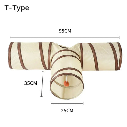 PawFolio Foldable Cat Tunnel Play and Hideaway Tube PawFolio