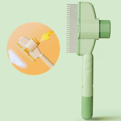 PawFolio Self Cleaning Pet Grooming Brush for Dogs and Cats PawFolio