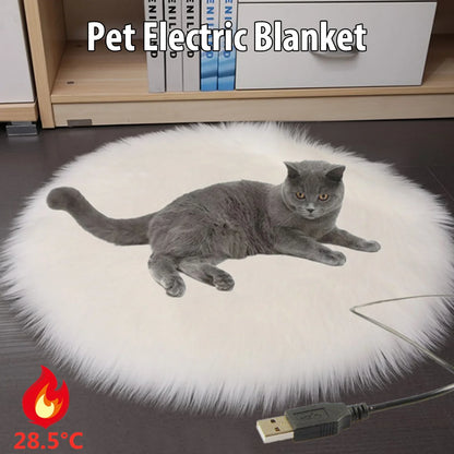 PawFolio Heated USB Pet Bed Mat for Cats and Dogs