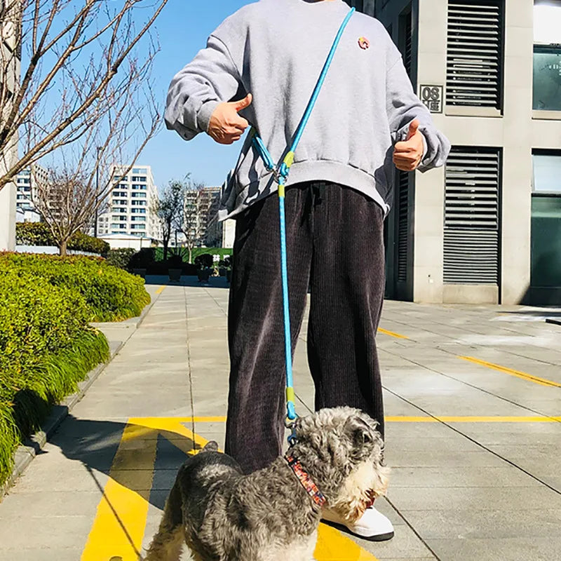PawFolio Hands Free Reflective Nylon Dog Leash PawFolio