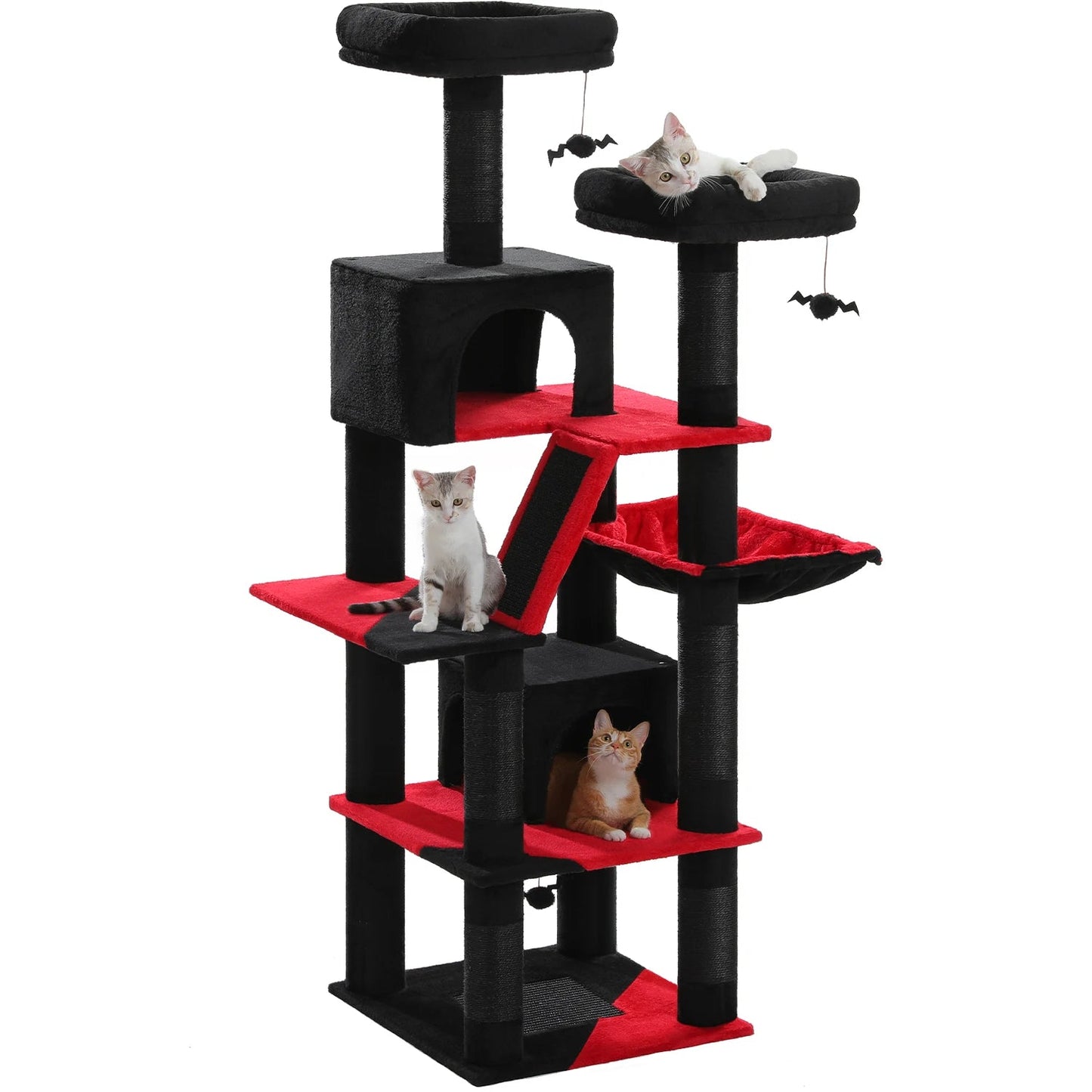 PawFolio Multi Level Cat Tree Tower for Indoor Cats PawFolio