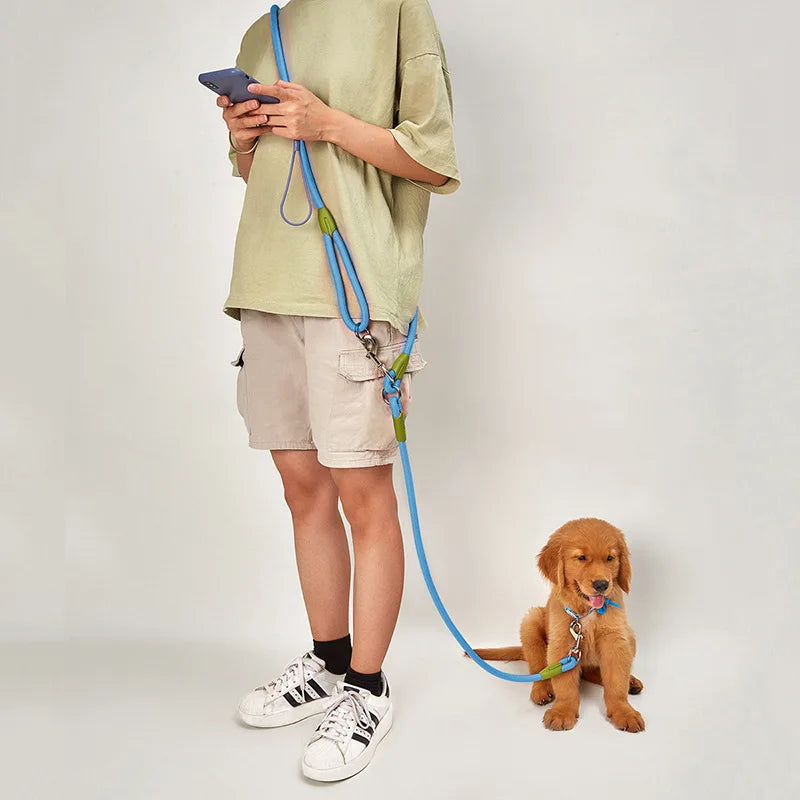 PawFolio Hands Free Reflective Nylon Dog Leash PawFolio