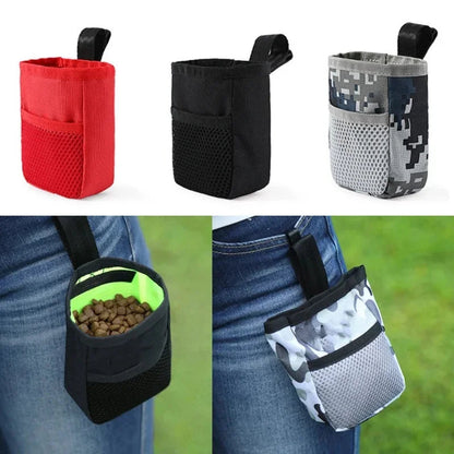 PawFolio Waterproof Outdoor Dog Training Treat Bag with Waist Storage