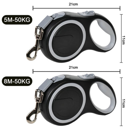 PawFolio Retractable Nylon Dog Leash for Large Dogs