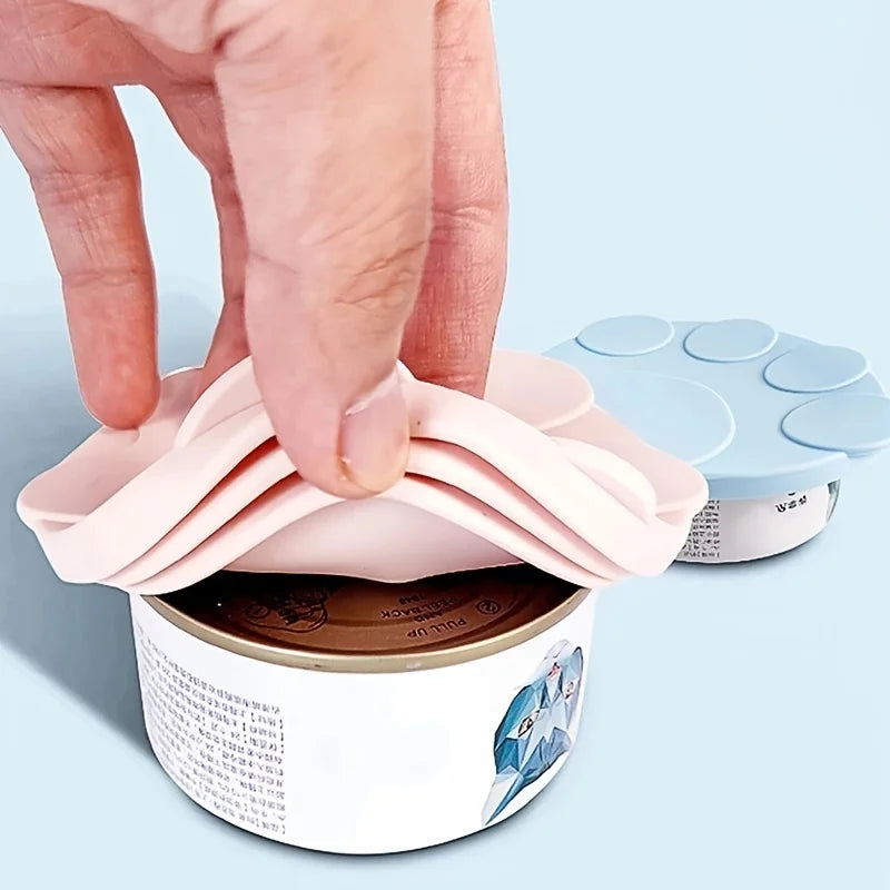 PawFolio 2 in 1 Pet Food Can Lid and Feeding Spoon Set